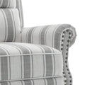Nail-Head Trimmed Pushback Recliner with Padded Seat