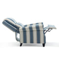 Nail-Head Trimmed Pushback Recliner with Padded Seat