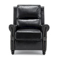 Nail-Head Trimmed Pushback Recliner with Padded Seat