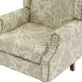 Pair of Stylish Upholstered Accent Chairs with Patterns for Living Room