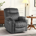 MCombo Compact Dual Motor Power Lift Recliner Chair with Massage, Dual Heating, and Adjustable Headrest - Model 7222