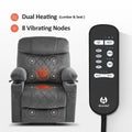 MCombo Compact Dual Motor Power Lift Recliner Chair with Massage, Dual Heating, and Adjustable Headrest - Model 7222
