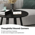 Gymax 36-Inch Round Solid Wood Dining Table for 4 with Pedestal Base