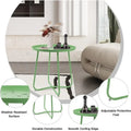 Round Metal Side Table - Waterproof for Indoor and Outdoor Use
