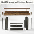Rustic 2-Tier Entryway Table for Living Room, Hallway, and Foyer
