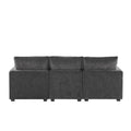 4-Seater L-Shaped Modular Chenille Sectional Sofa