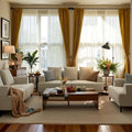Contemporary Deep Seat Sofa with Cushions, Elevated Legs, Cozy Living Room Seating, Ideal for Apartments