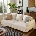 Contemporary Deep Seat Sofa with Cushions, Elevated Legs, Cozy Living Room Seating, Ideal for Apartments