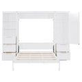 Contemporary Queen Murphy Bed with Integrated Closet and Storage Drawers