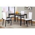 Contemporary 5-Piece Dining Set Featuring Rectangular Table and 4 High-Back Chairs