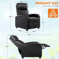 Versatile Recliner Chair with 8 Massage Settings and Lumbar Support for Ultimate Relaxation and Home Theater Experience