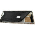 King Size Upholstered Platform Bed with Button-Tufted Linen Headboard