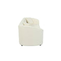 87.5 Boucle Curved 3-Seater Sofa with Sculptural Ergonomics
