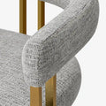 Set of 2 Chenille Upholstered Armchairs