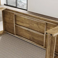 86.61-Inch Extra Long Wooden Dining Table for 6 to 8 People