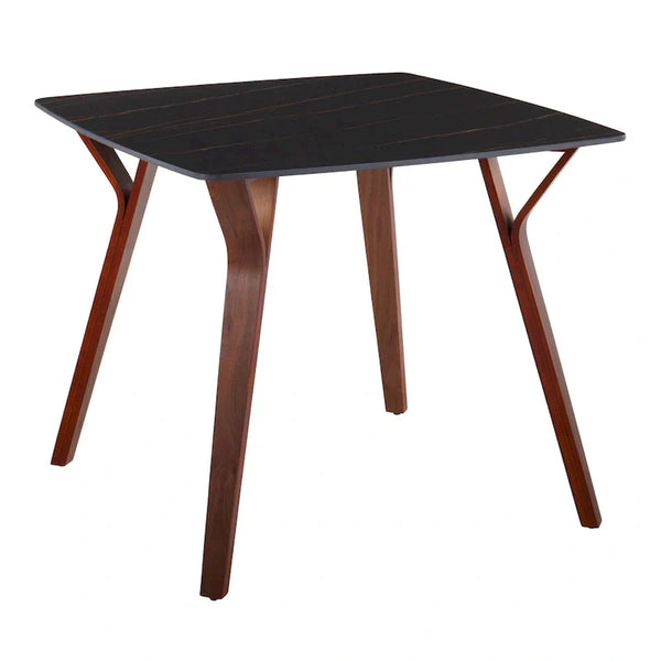 Carson Carrington Sala Dining Table Featuring a Textured Marble Top