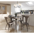 Carbon Loft Swan Industrial Square Metal Dining Table - Not Available