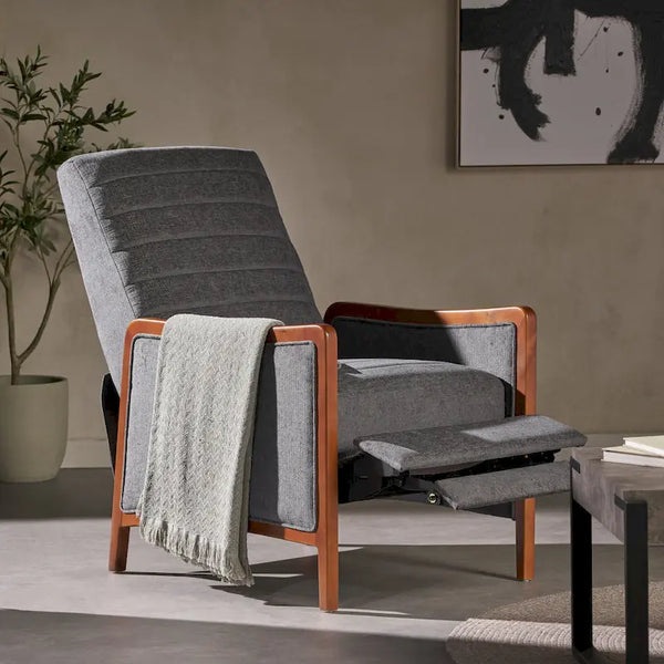 Anaura Channel-Stitched Pushback Recliner from Christopher Knight Home