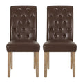 Set of 2 Aruda Upholstered Dining Chairs by Christopher Knight Home