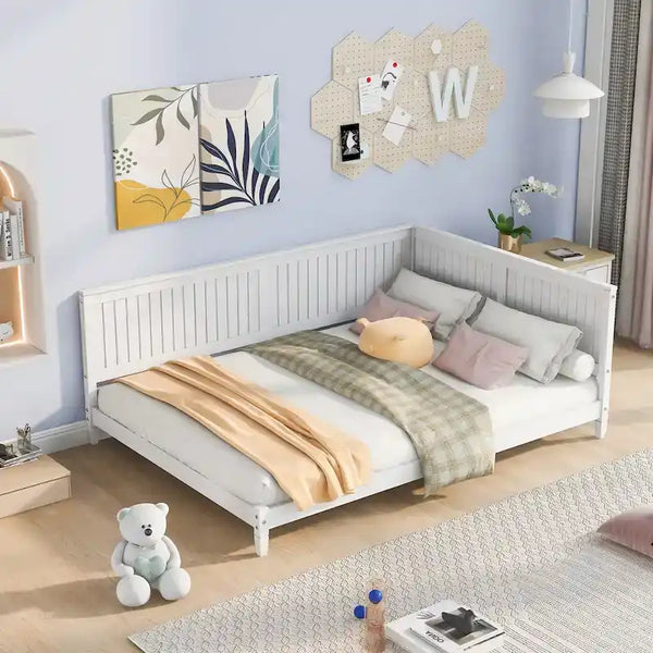 Full-Size Wooden Daybed/Sofa Bed