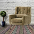 Contemporary Upholstered Accent Chair with Foam Filling for Living Room - Dimensions: 28.74 x 24.21 x 37.60 inches