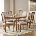 Christopher Knight Home Regan Upholstered 7-Piece Expandable Dining Set