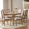 Christopher Knight Home Regan Upholstered 7-Piece Expandable Dining Set