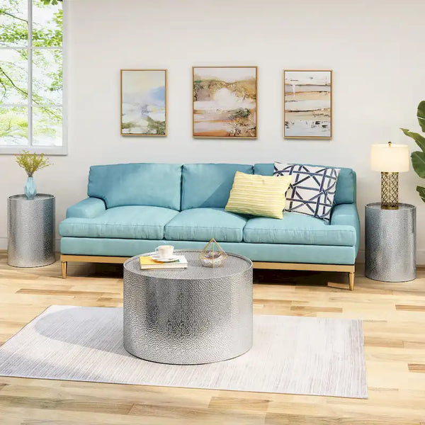 Christopher Knight Home Braeburn Contemporary 3-Piece Round Table Set