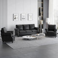 Christopher Knight Home Dowd Faux Leather 3-Piece Club Chair and Sofa Set