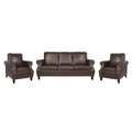Christopher Knight Home Dowd Faux Leather 3-Piece Club Chair and Sofa Set