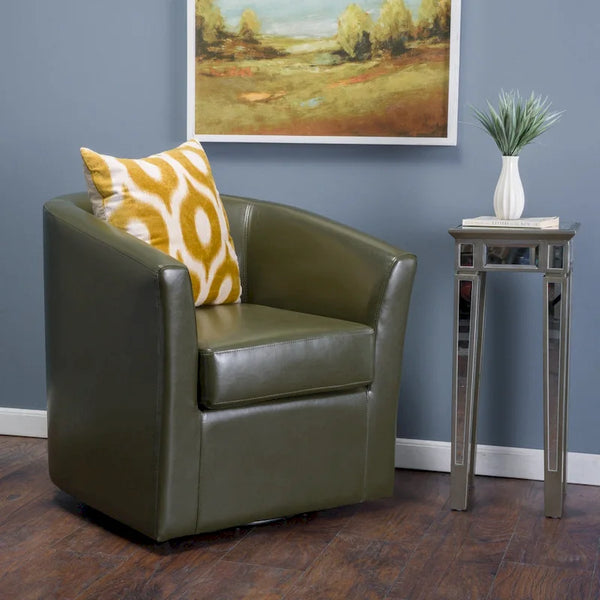 Christopher Knight Home Daymian Swivel Club Chair - Dimensions: 29" D x 30.2" W x 30.5" H