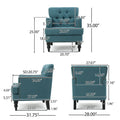 Christopher Knight Home Malone Tufted Back Fabric Club Chair - Dimensions: 28" L x 29.5" W x 33.5" H