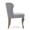 Set of 2 Niclas Wingback Studded Fabric Accent Chairs by Christopher Knight Home