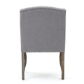Set of 2 Niclas Wingback Studded Fabric Accent Chairs by Christopher Knight Home