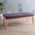 Christopher Knight Home Saxon Mid-Century Tufted Fabric Ottoman Bench - 43" L x 15.75" W x 17" H