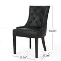Set of 4 Contemporary Tufted Dining Chairs - Hayden Collection by Christopher Knight Home