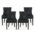 Set of 4 Contemporary Tufted Dining Chairs - Hayden Collection by Christopher Knight Home