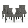 Set of 4 Contemporary Tufted Dining Chairs - Hayden Collection by Christopher Knight Home