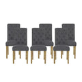 Set of 6 Aruda Upholstered Dining Chairs by Christopher Knight Home