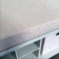 John Louis Home Grey Solid Wood Entryway Bench with Dual Shoe Storage and One Bin
