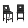 Brda Keyhole Counter Height High Back Stools - Set of 2