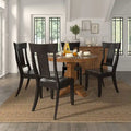 Set of 2 Ronda Wooden Dining Chairs with Panel Back