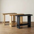 Nathan James Virgo Farmhouse 2-Tier Console Table with Wire-Brushed Wood Finish