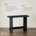 Nathan James Virgo Farmhouse 2-Tier Console Table with Wire-Brushed Wood Finish