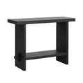 Nathan James Virgo Farmhouse 2-Tier Console Table with Wire-Brushed Wood Finish
