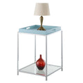Palm Beach End Table with Shelf and Detachable Trays by Convenience Concepts