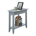 American Heritage Wedge End Table with Shelf by Convenience Concepts