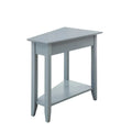 American Heritage Wedge End Table with Shelf by Convenience Concepts