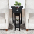 American Heritage Wedge End Table with Shelf by Convenience Concepts