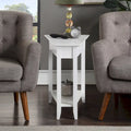 American Heritage Wedge End Table with Shelf by Convenience Concepts
